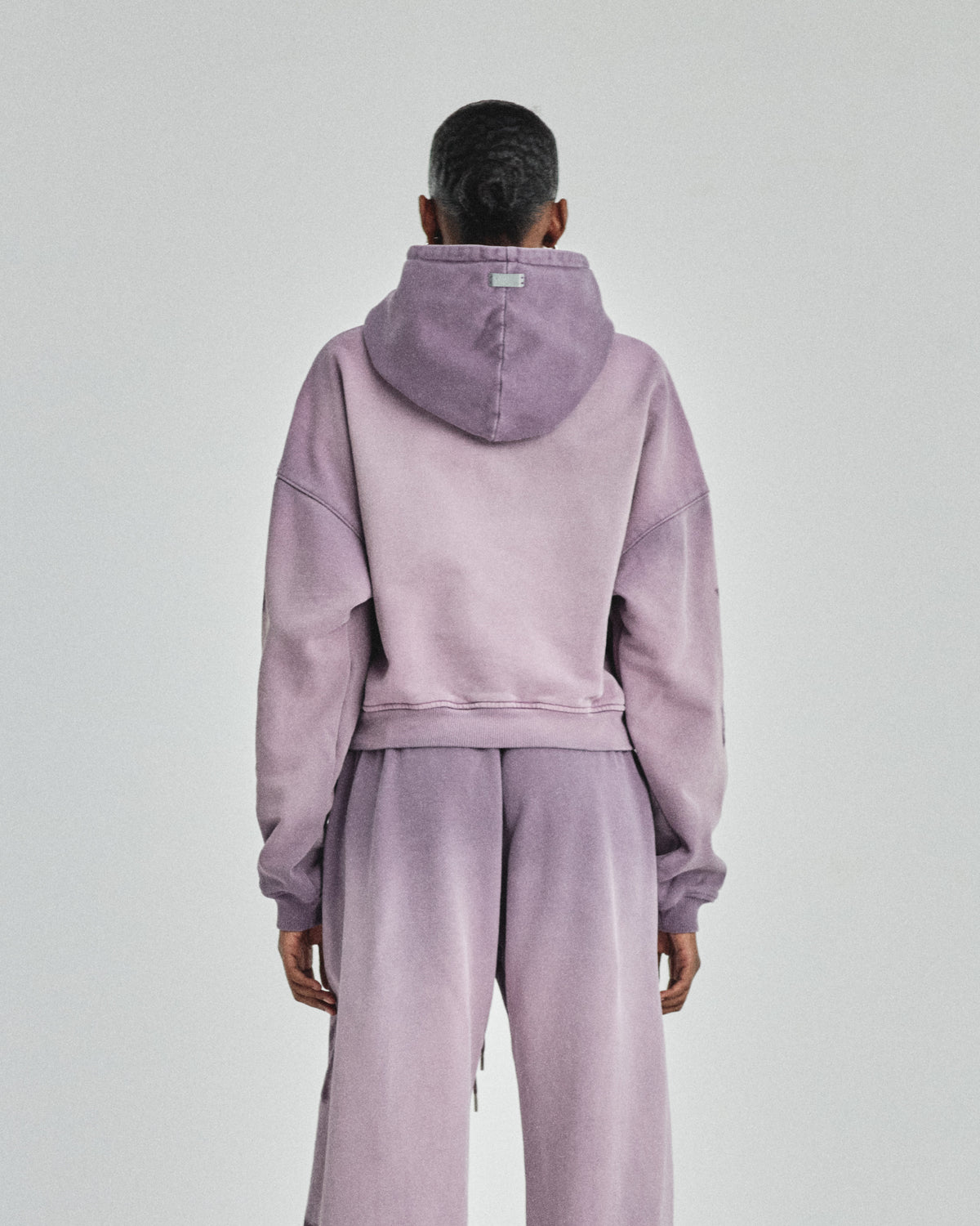W Pilgrimage Undergold Department Boxy Fit Hoodie Burn Lilac