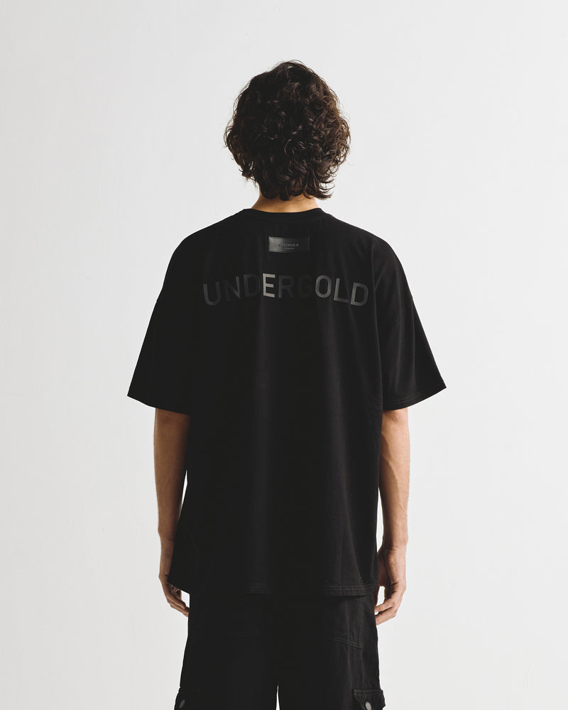 Line Logo Tshirt  Black