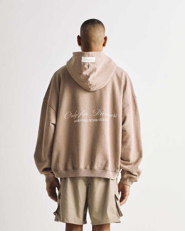 Dreamers Basic Hoodie Brown