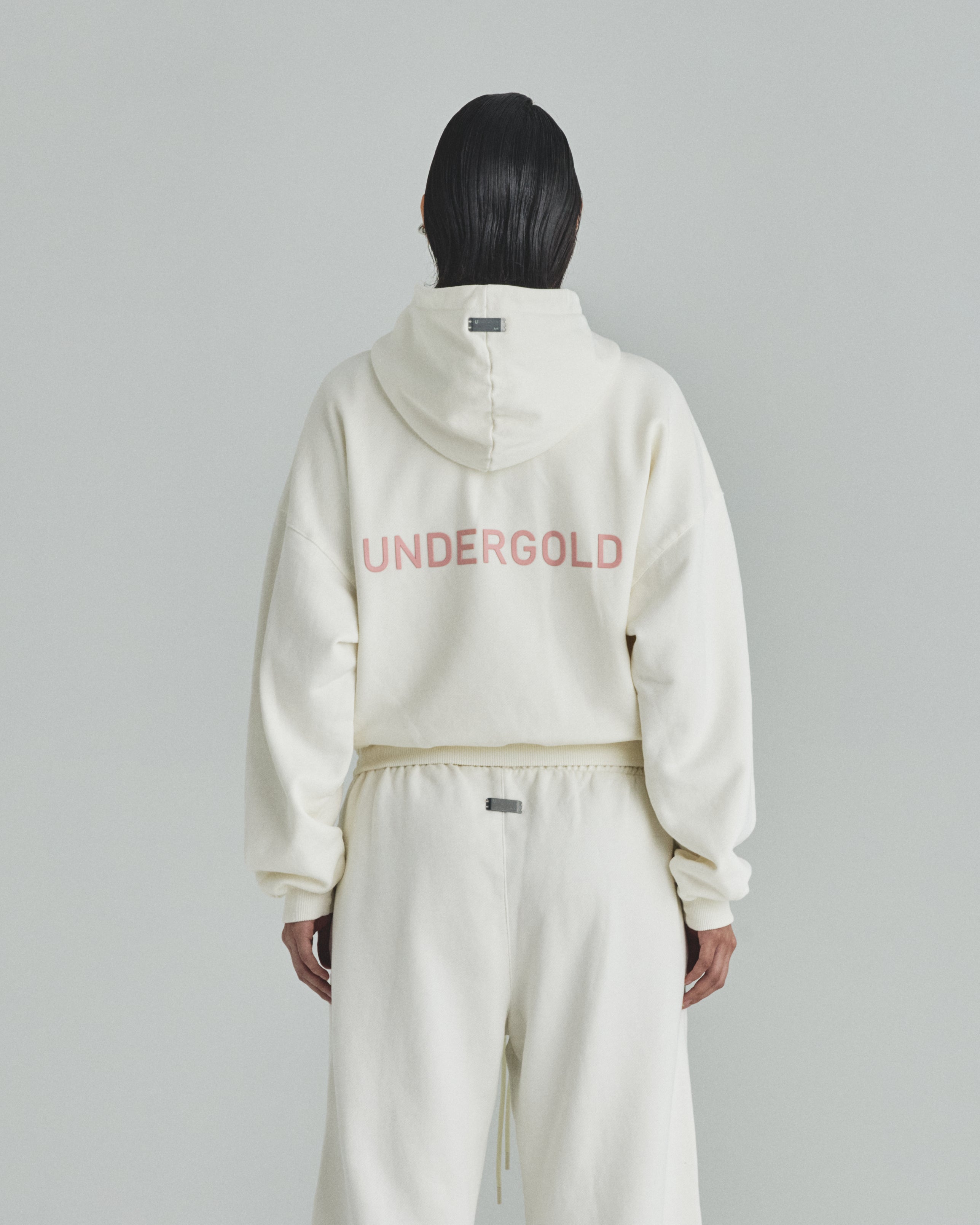 W Basics Undergold Boxy Fit Hoodie White