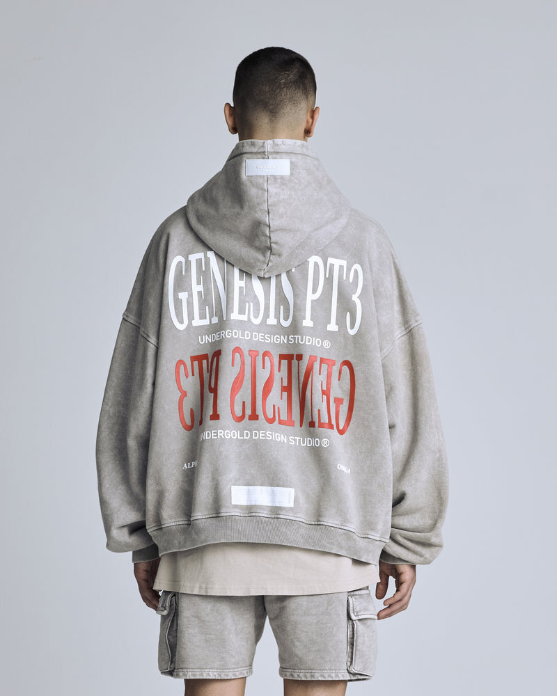 Genesis PT03 Holy Omega Hoodie Washed Gray