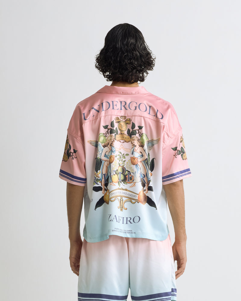 Riviera Fruit Angels Short Sleeve Shirt Pink