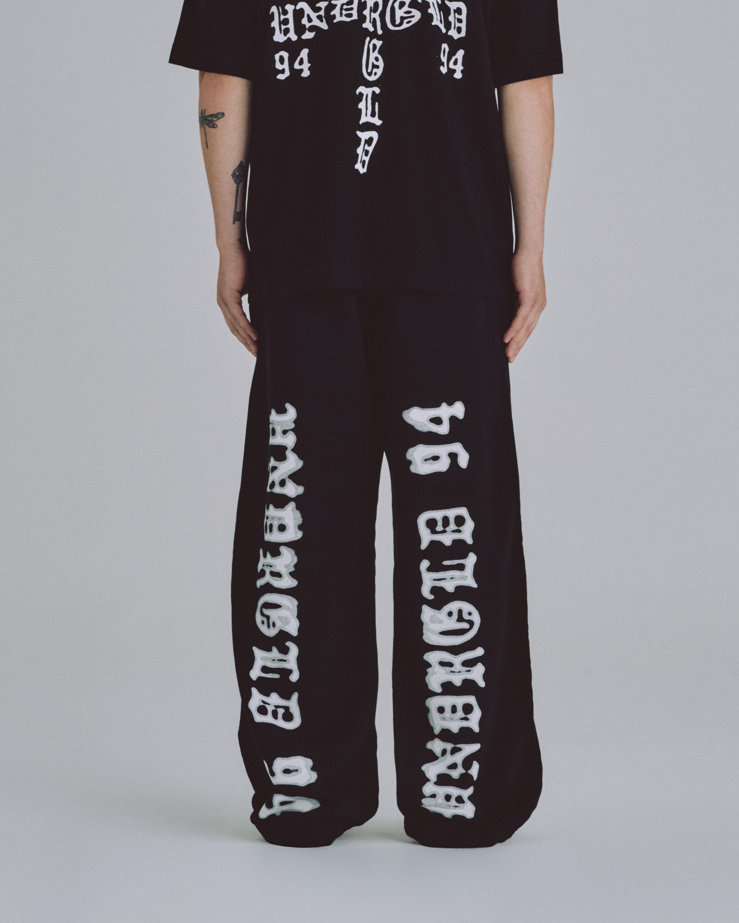 94' UNDRGLD Straight Pants Black