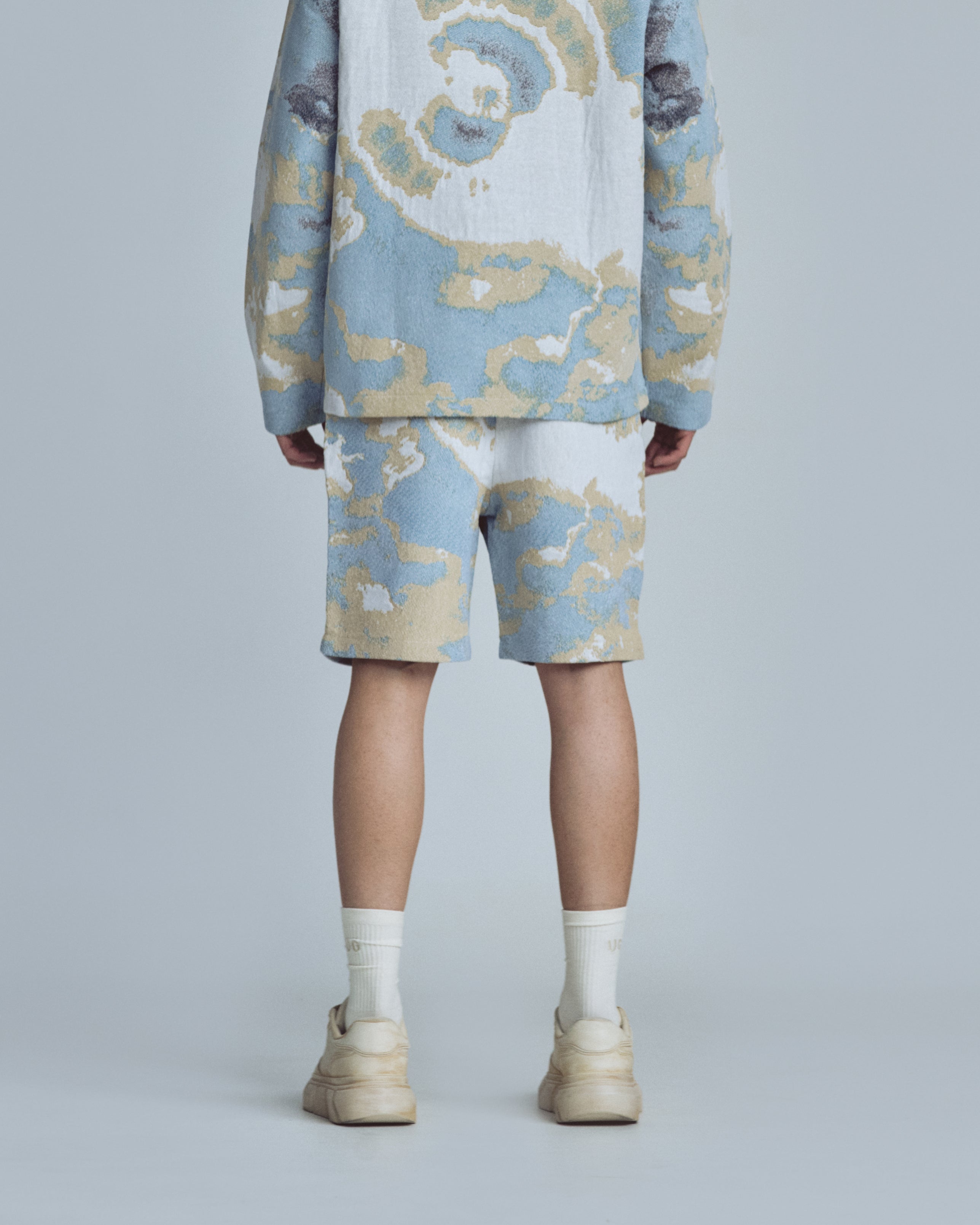 Santa Unión Short Sky Pattern