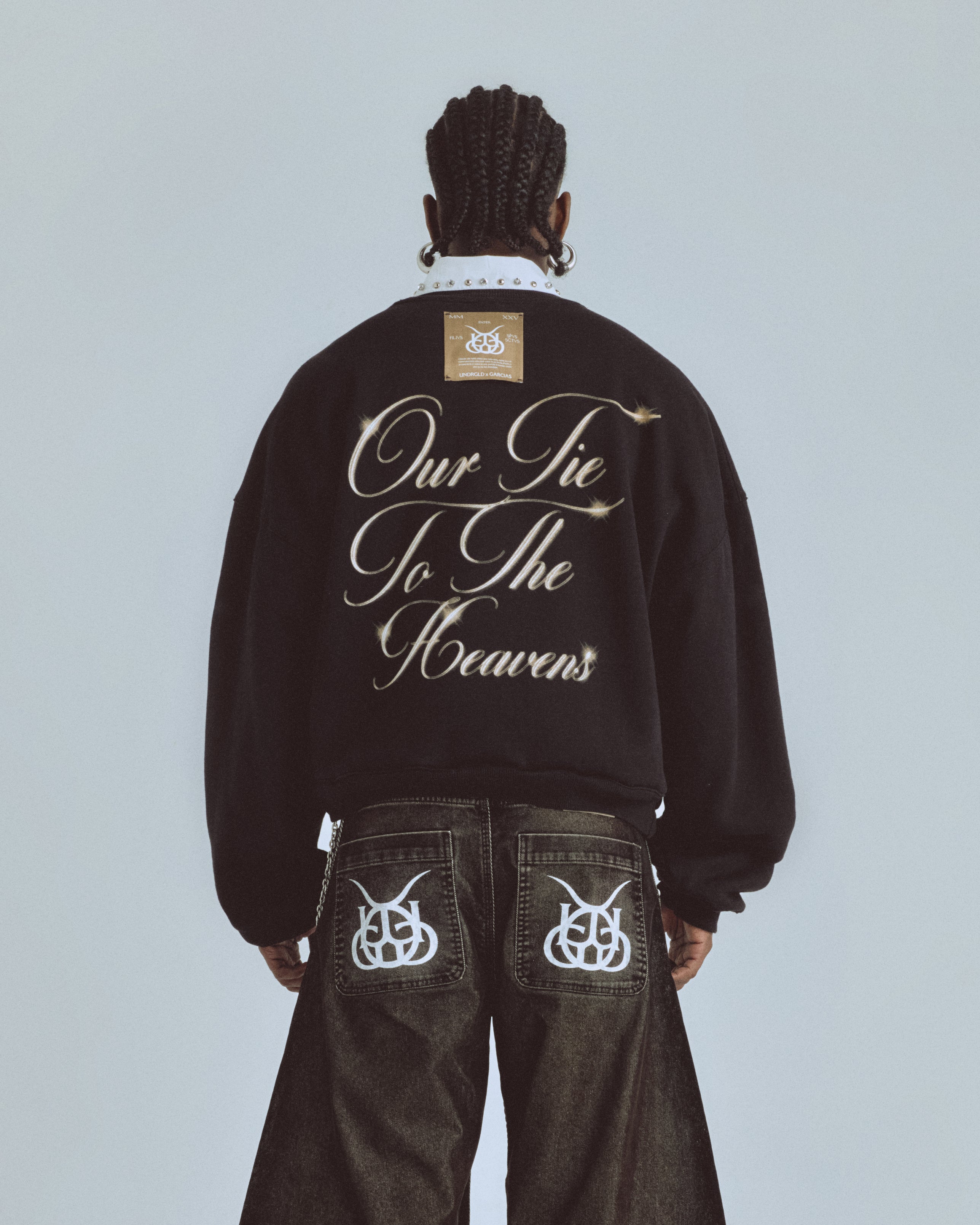 Santa Unión Our Tie To The Heavens Crewneck Black