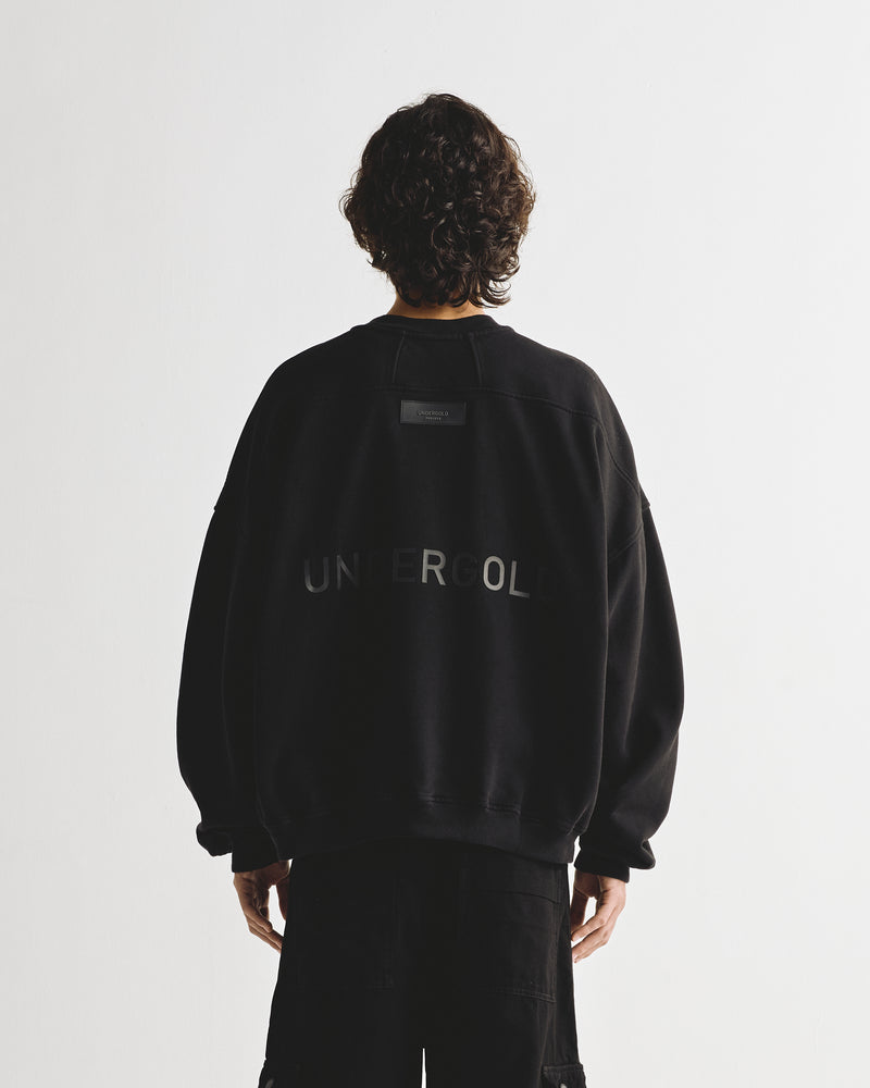 Line Logo Crewneck Black