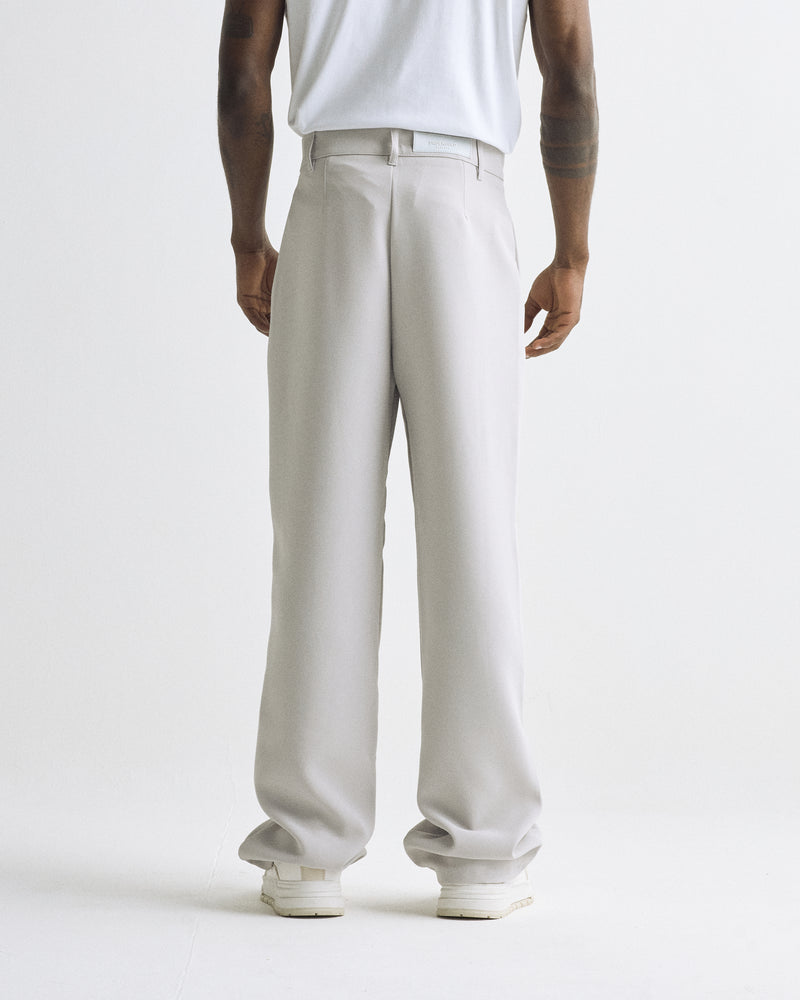 Basics Wide Trousers Silver