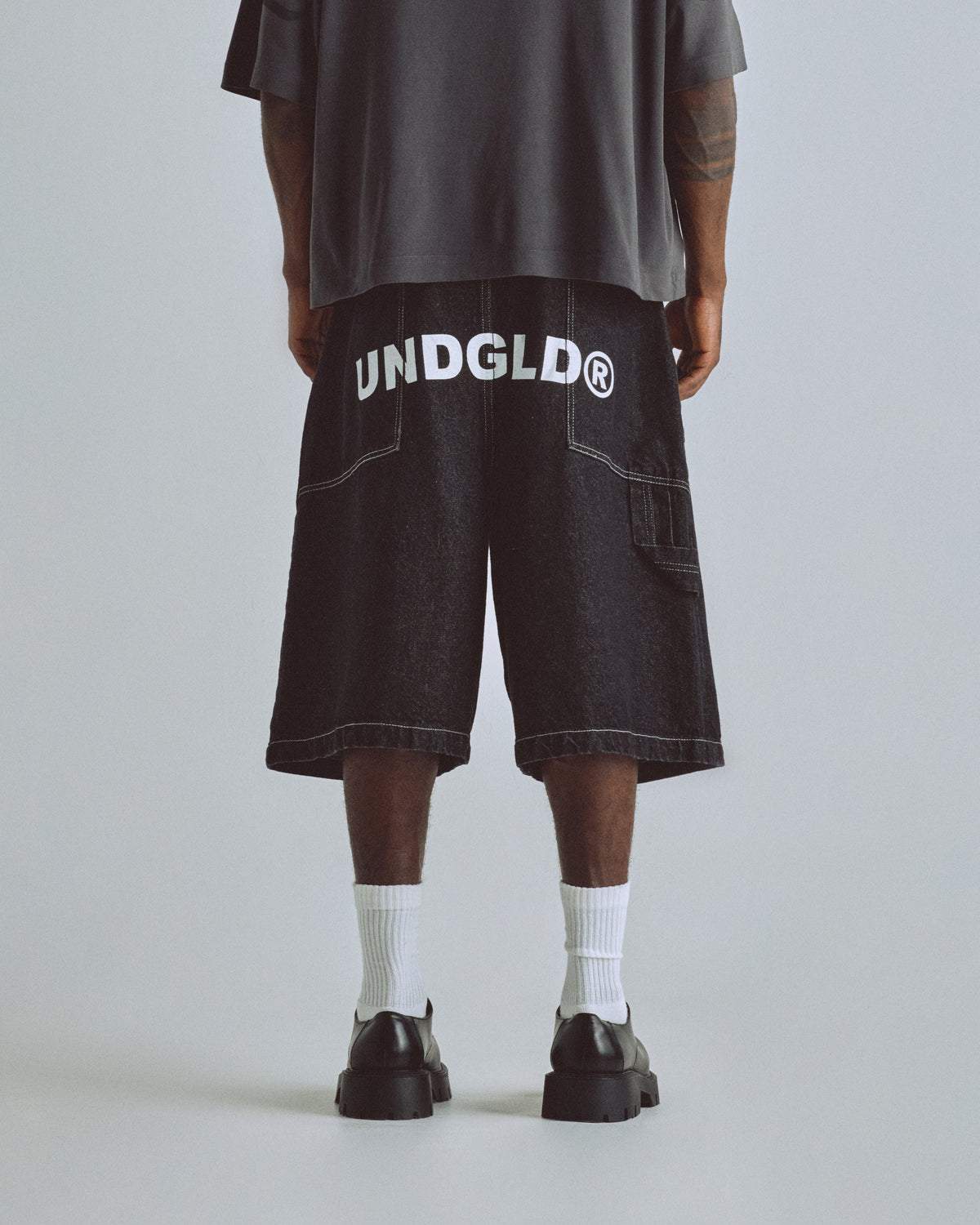Basics UNDGLD Denim Jort Black