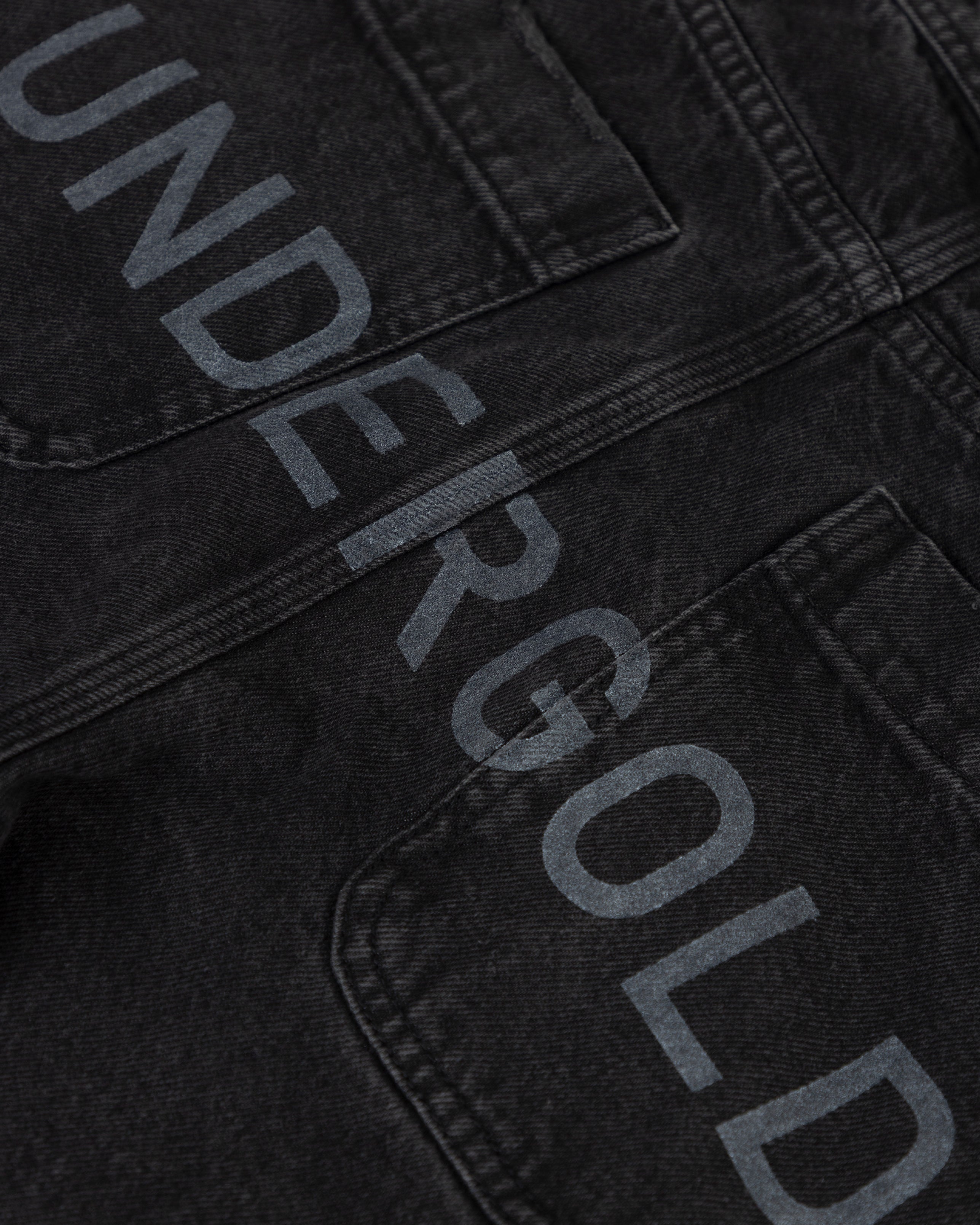 Line Basic Slim Fit Ripped Jeans Washed Black