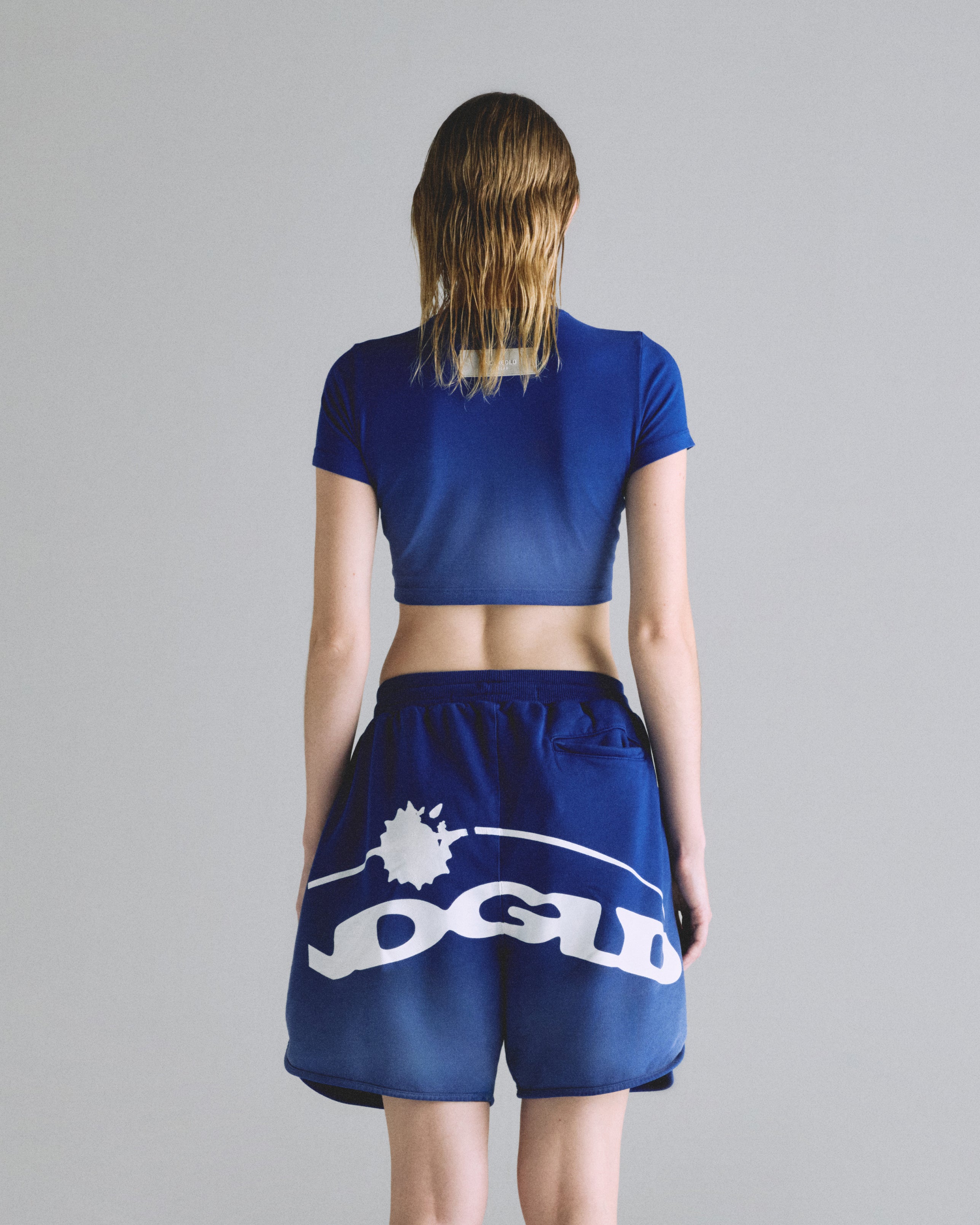 Helios Undergold Studio Baby Tee Electric Blue