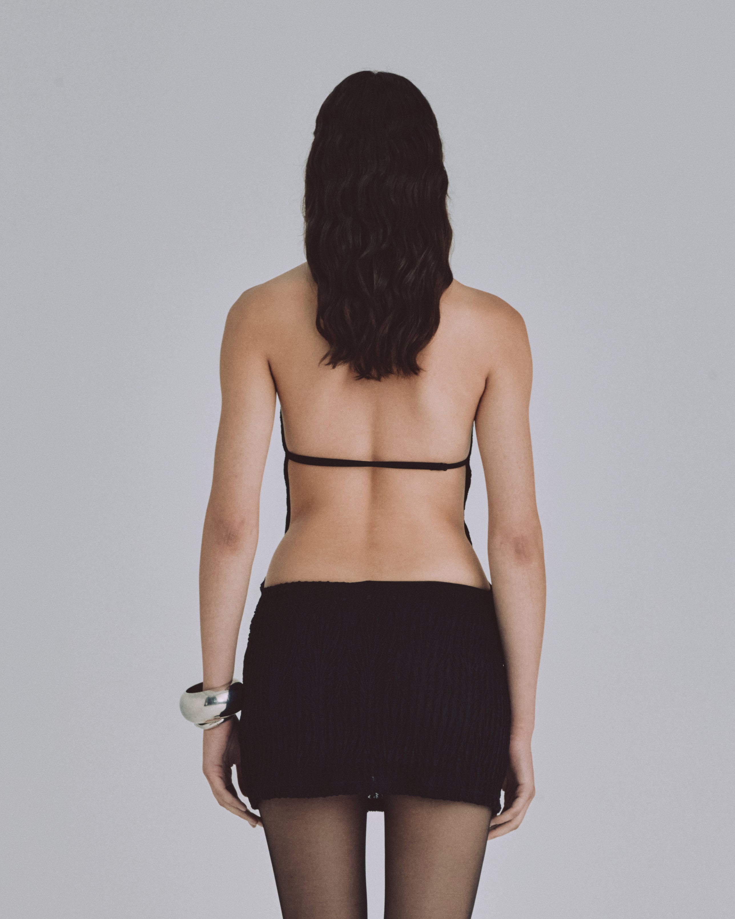 Basics Transparent Dress Black