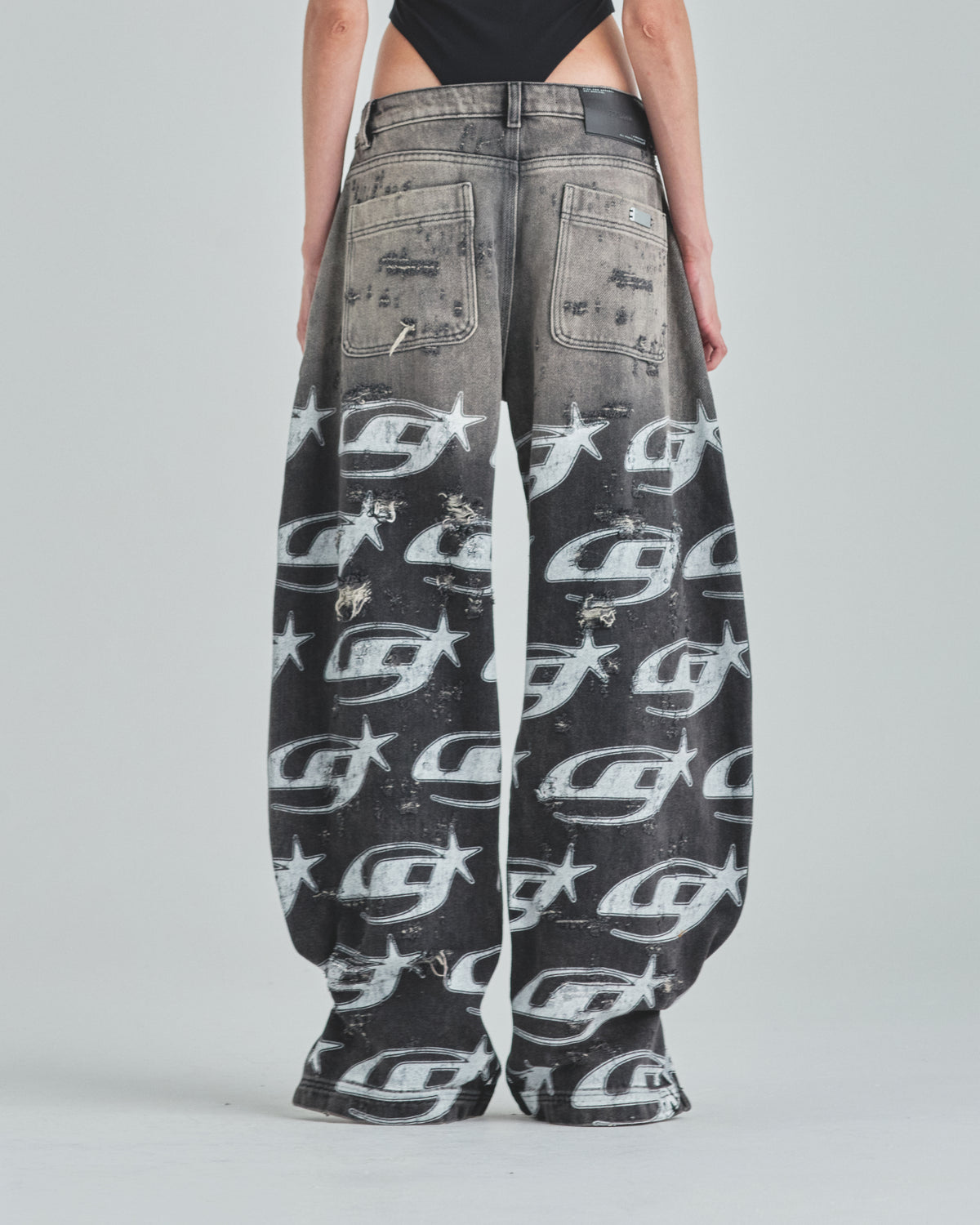 W Act 1 UG Star Ankle Focus Jean Washed Gray