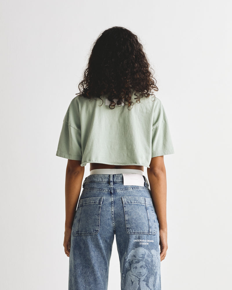 Dreamers Goldie Crop Top Green