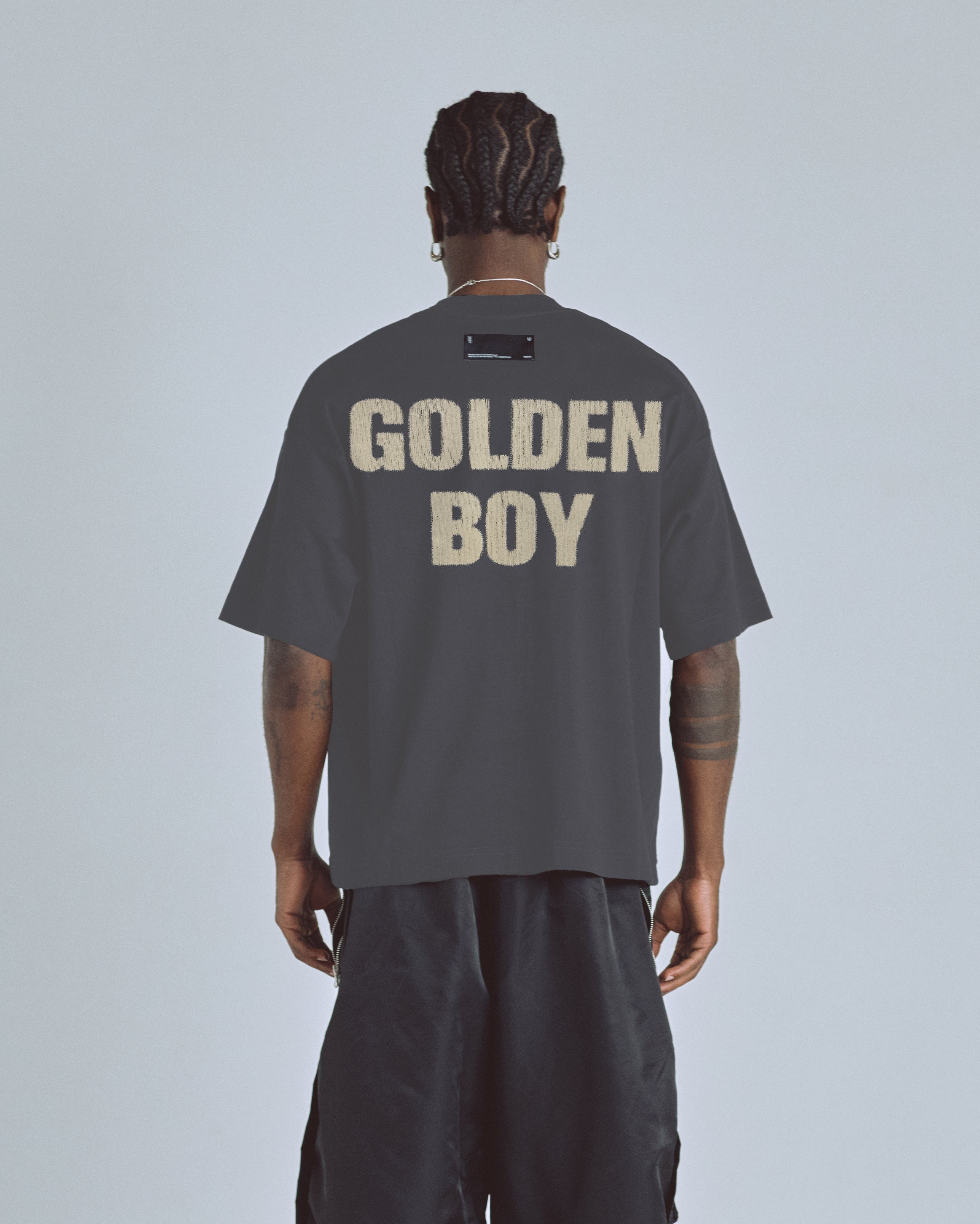 Golden Heritage Golden Boy Boxy Fit Tshirt Gray