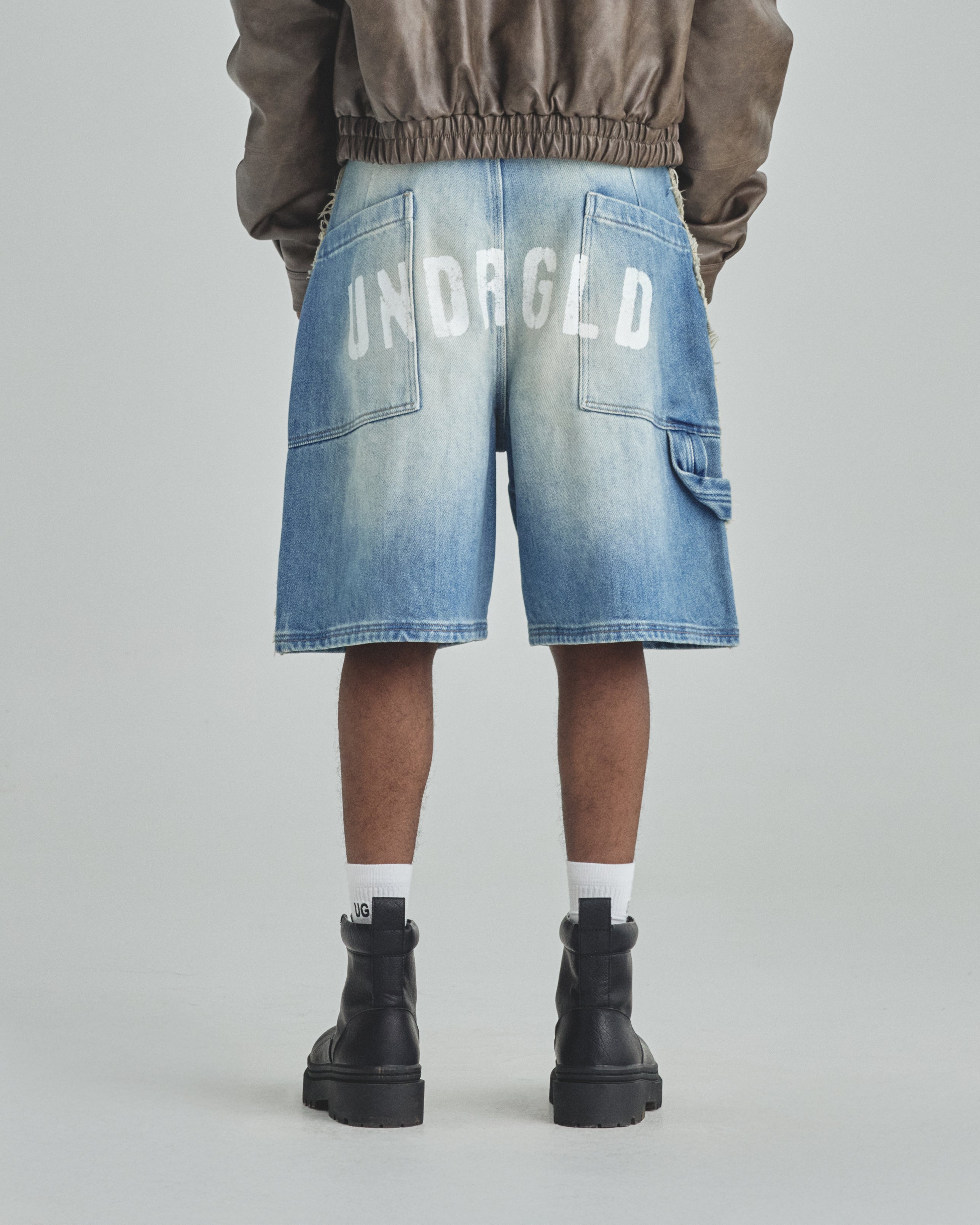 Spring Frayed Jorts Blue