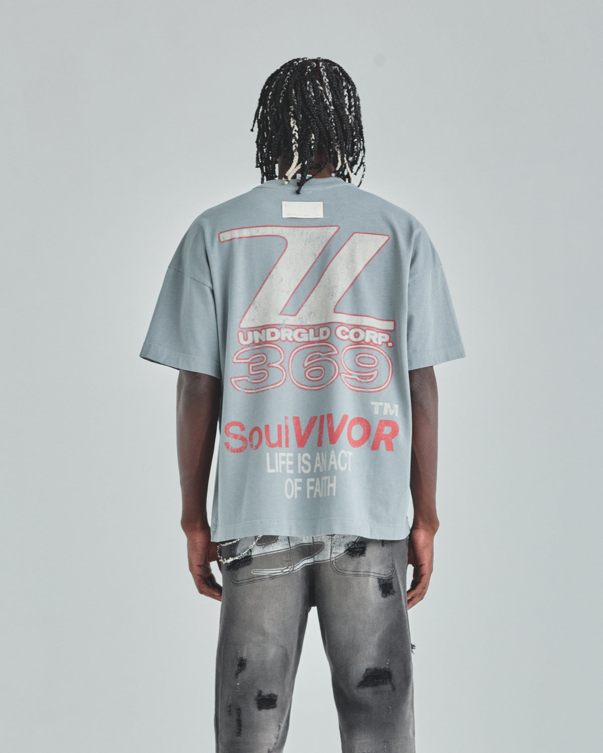 Act 1 Racer Tshirt Light Gray