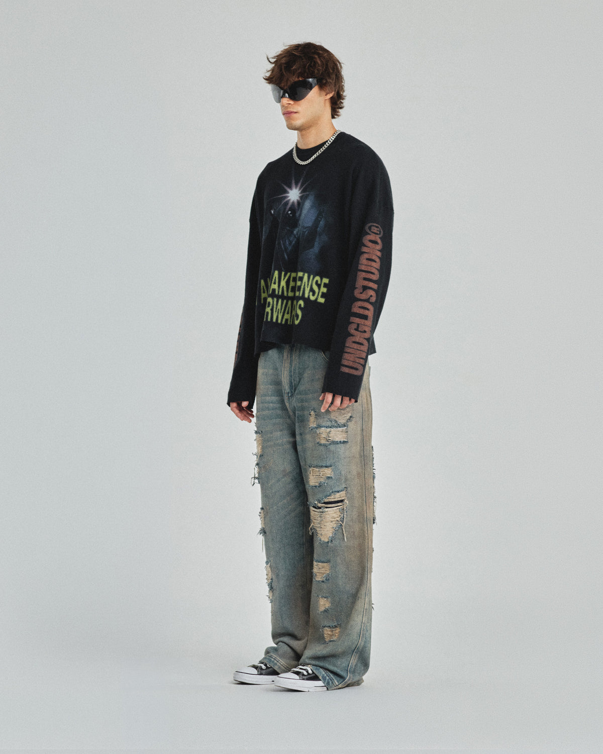 Pilgrimage Lightkeeper Long Sleeve Boxy Fit Tshirt Black