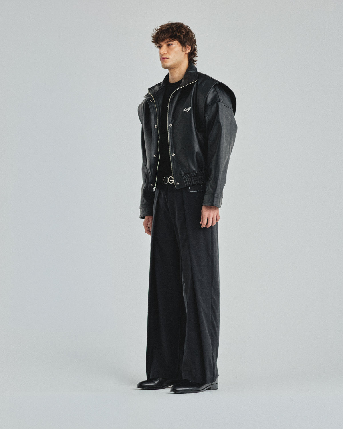 Basics Pleated Trouser Black