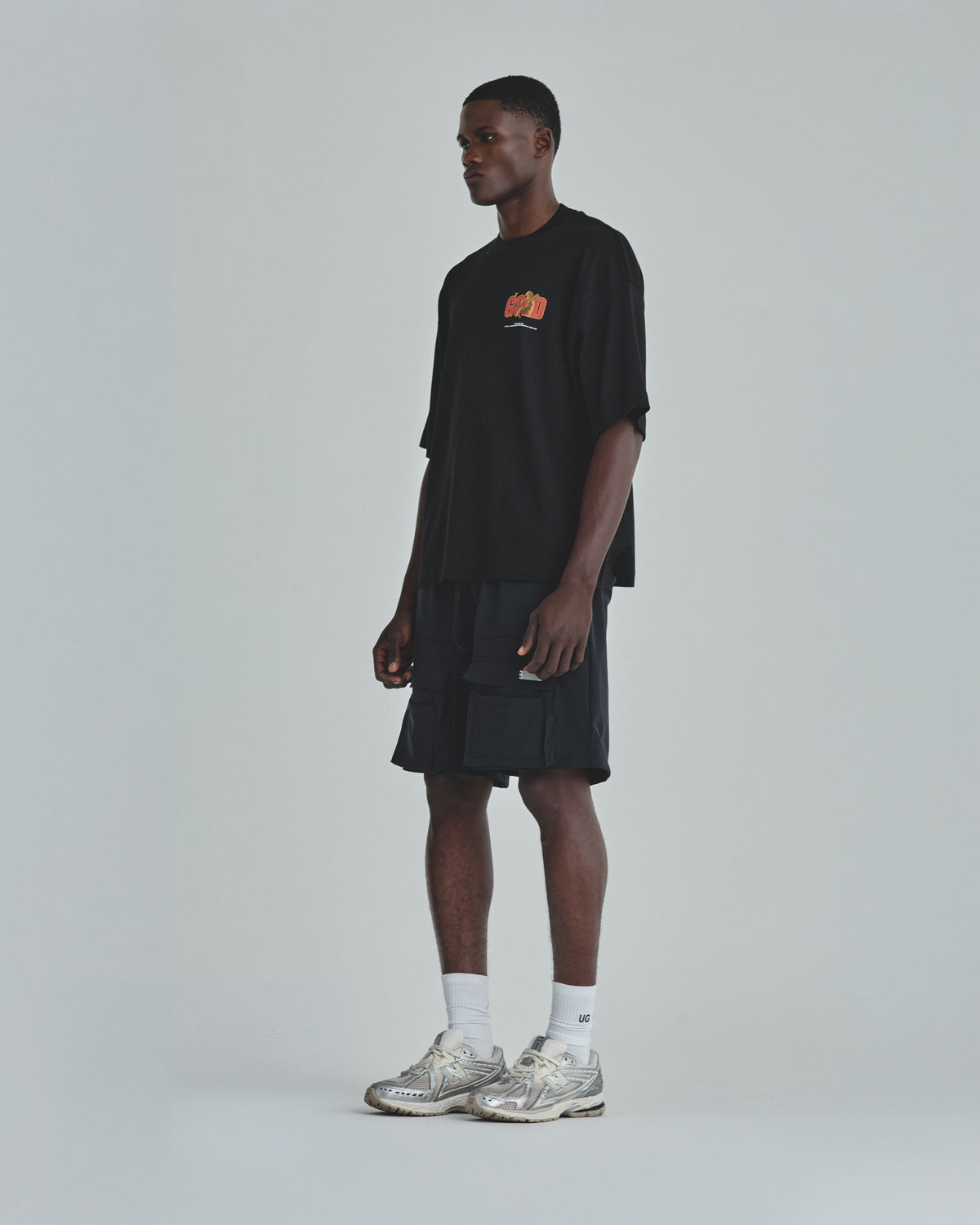 Revelation Gold Boxy Fit Tshirt Black