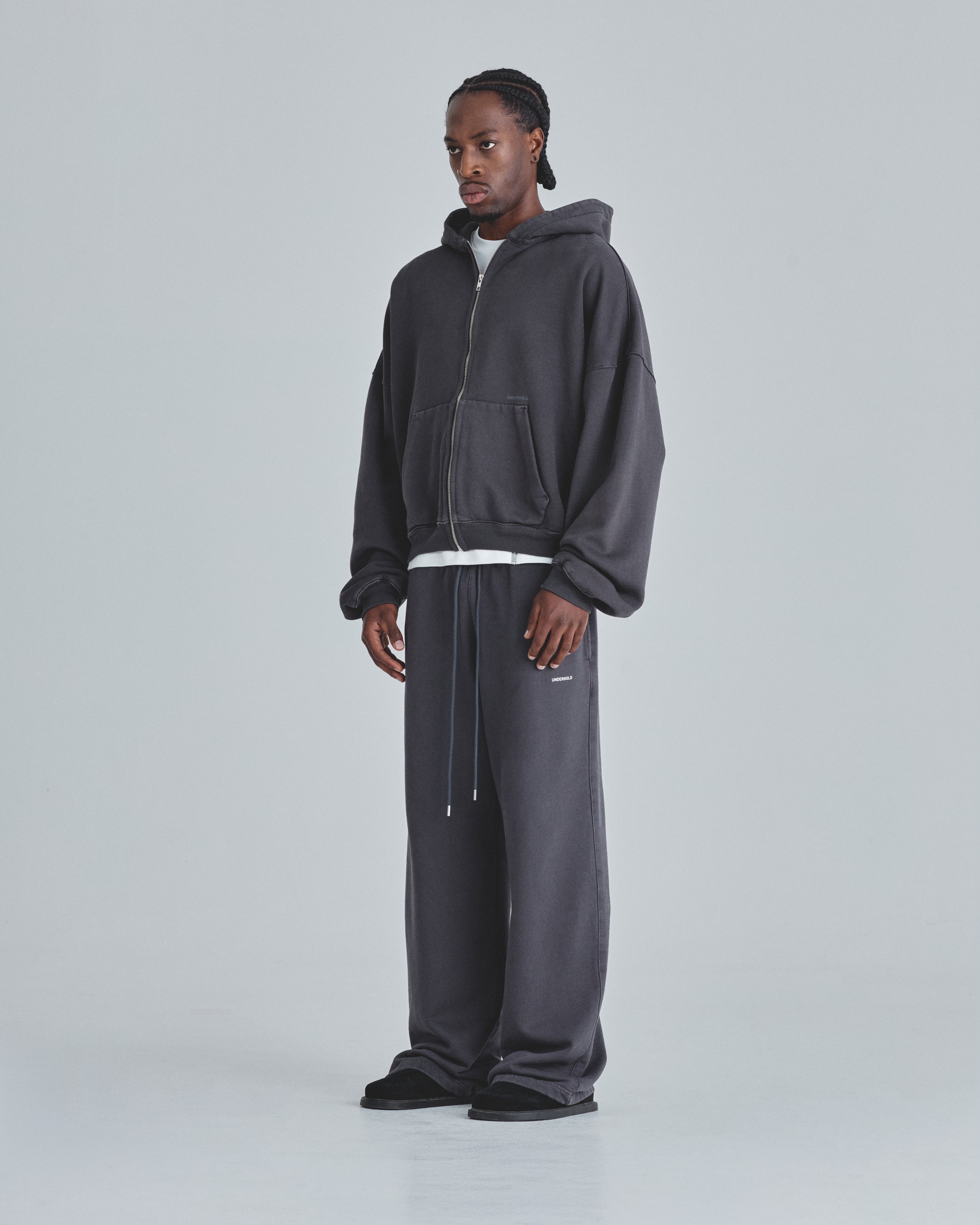Line Basic Straightpants Dark Gray