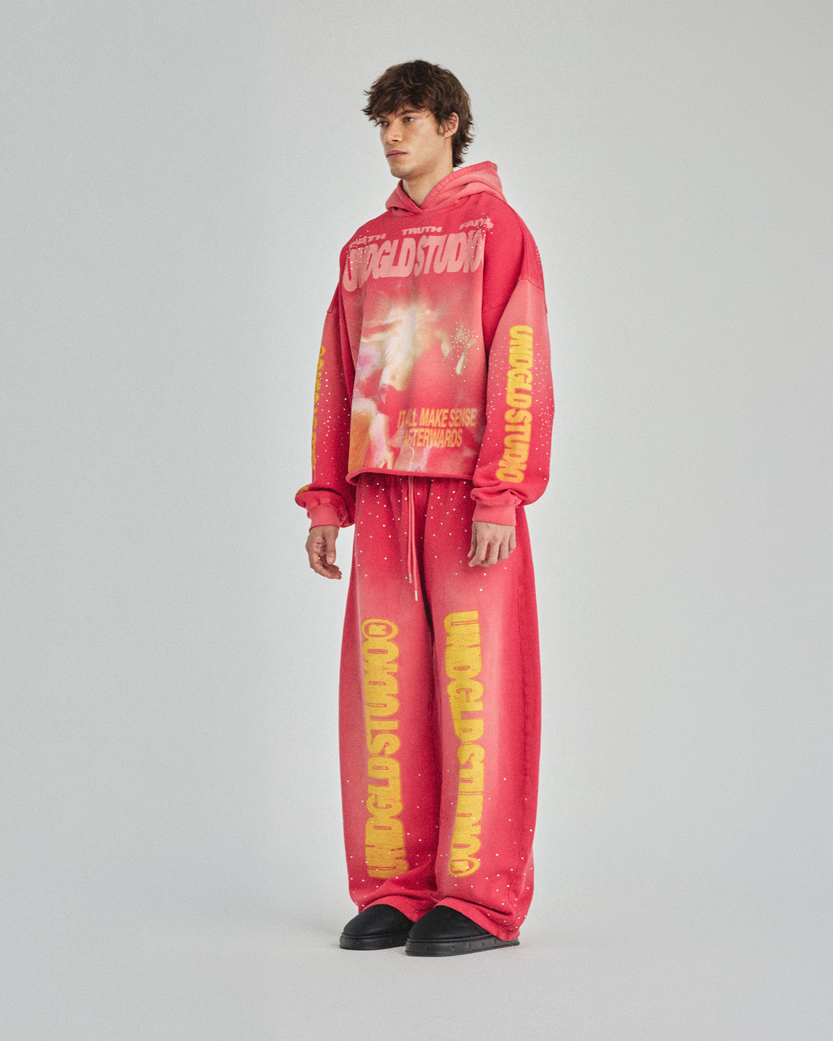 Pilgrimage Witness Boxy Fit Hoodie Rose Fire