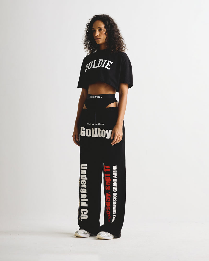 Dreamers Goldie Crop Top Black