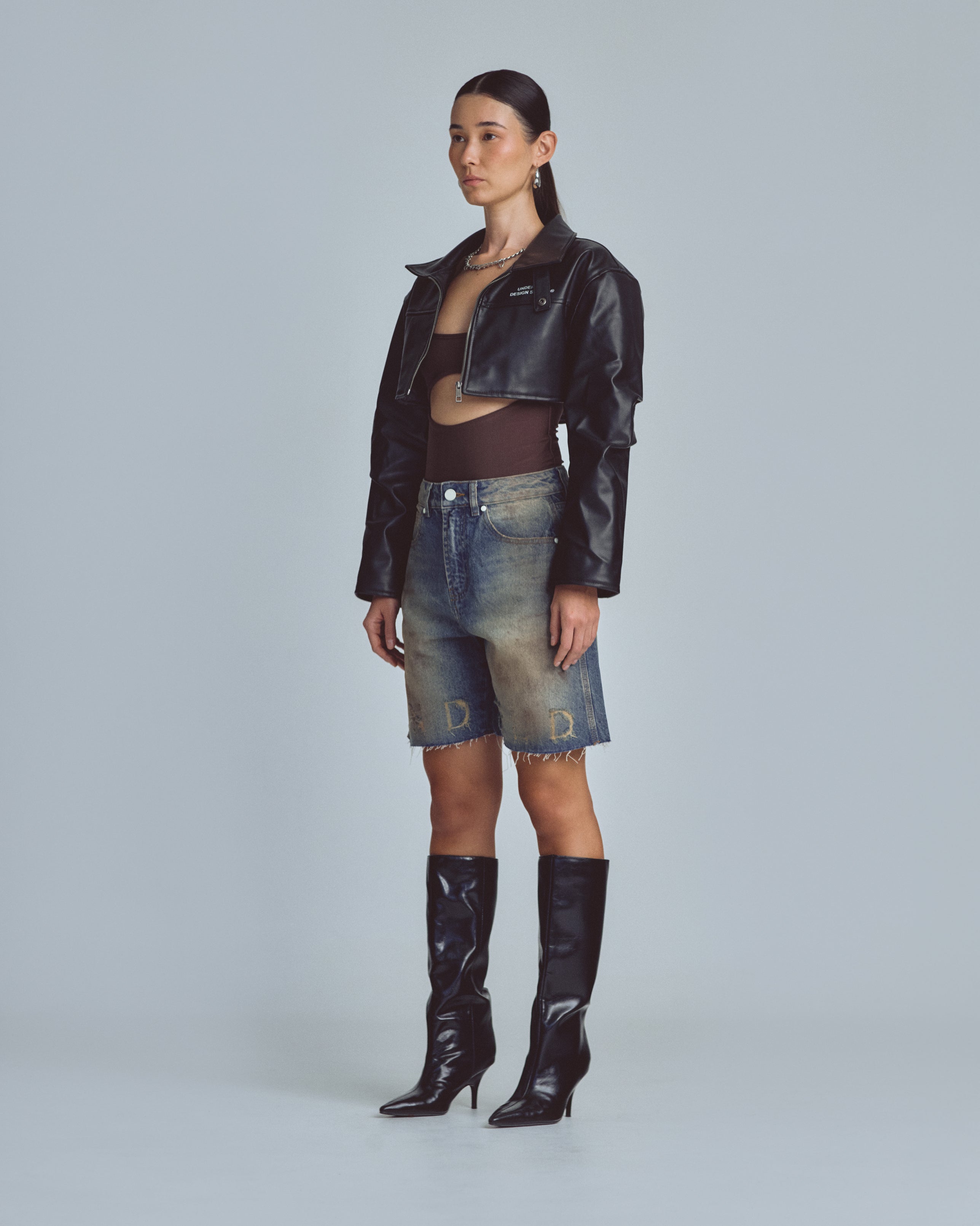 W Stardust Undgld Studio Denim Shorts Mechanic Blue