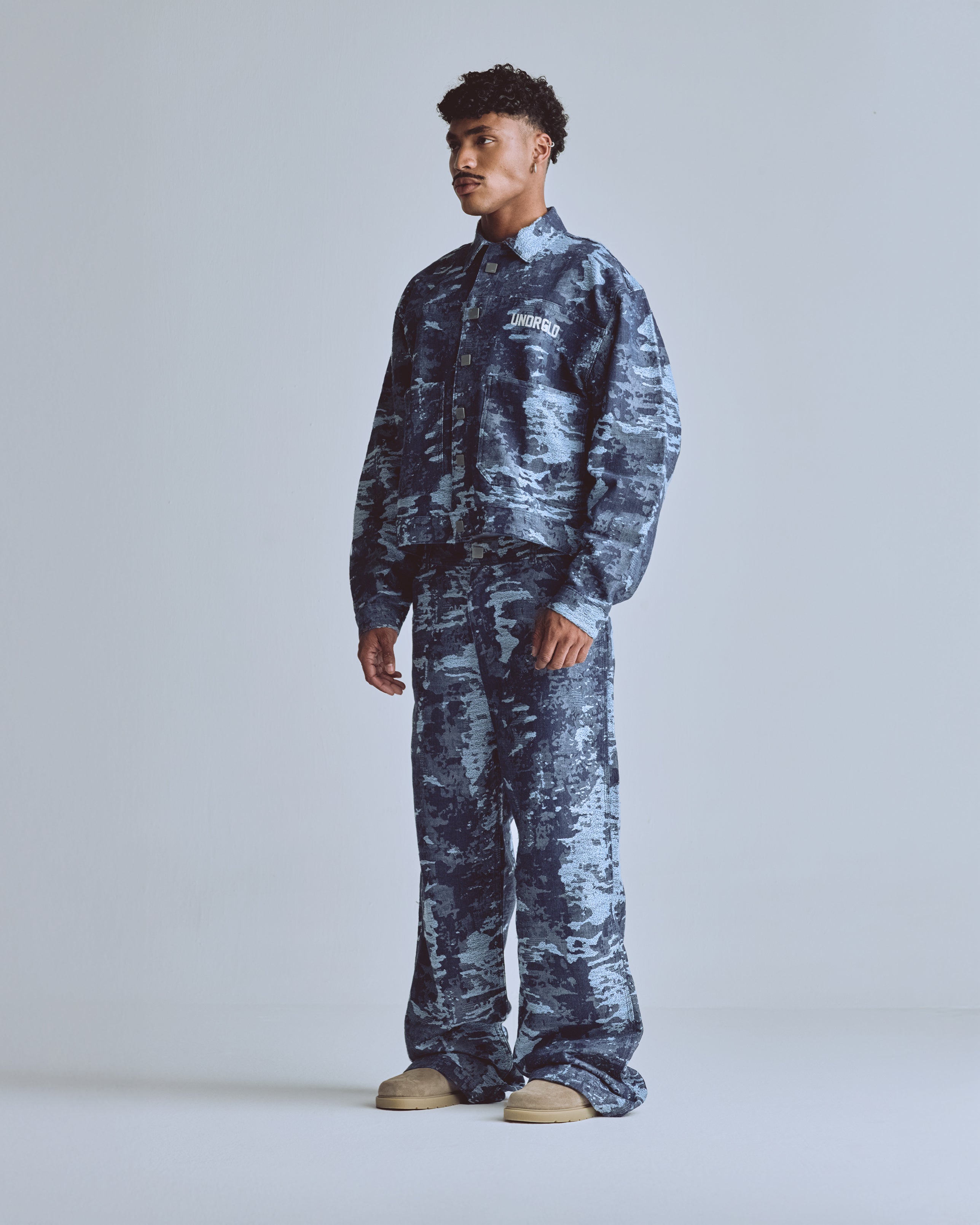 Capsule UNDRGLD Jacquard Jacket Cammo Blue