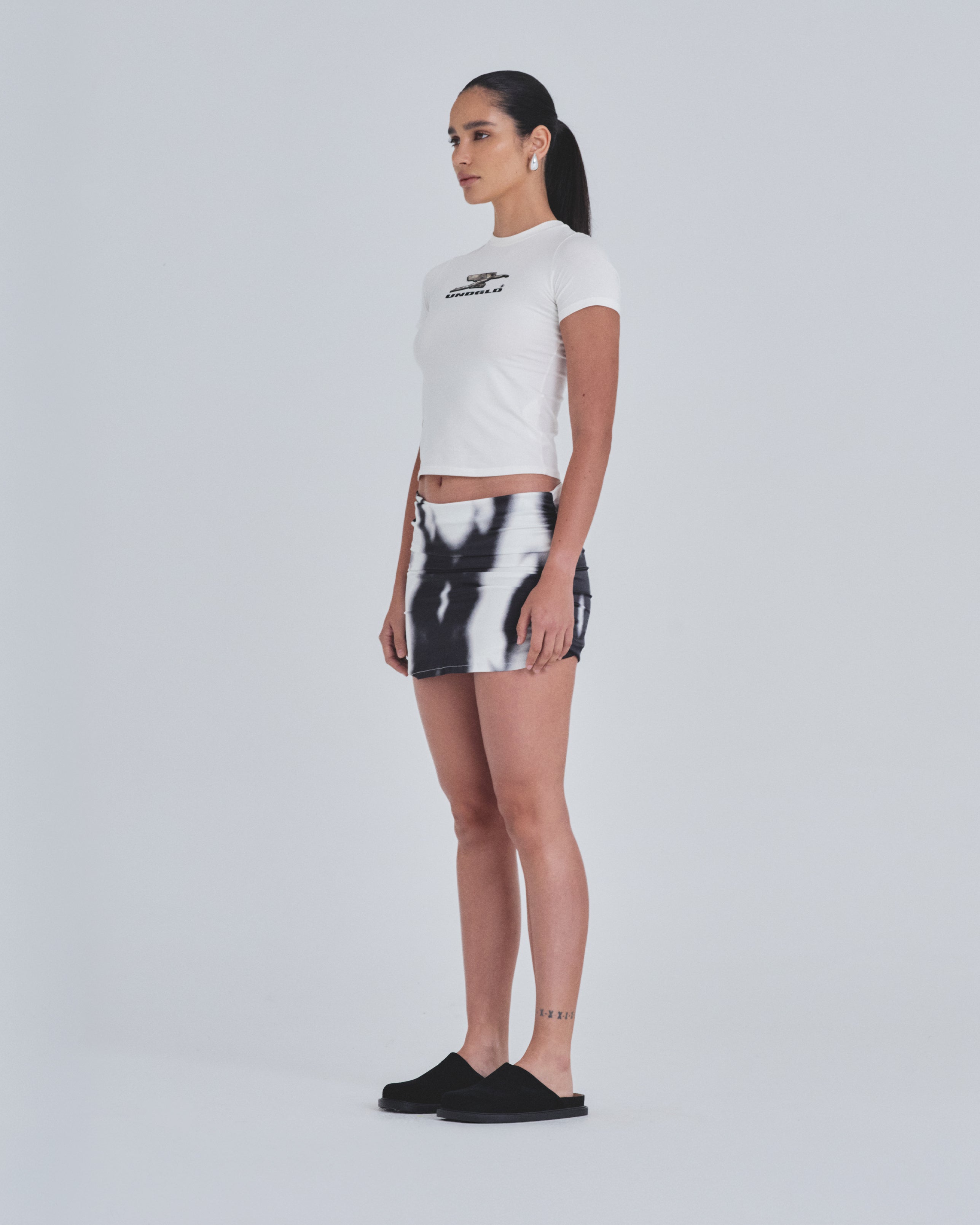 Holy State Deco Long Baby Tee White