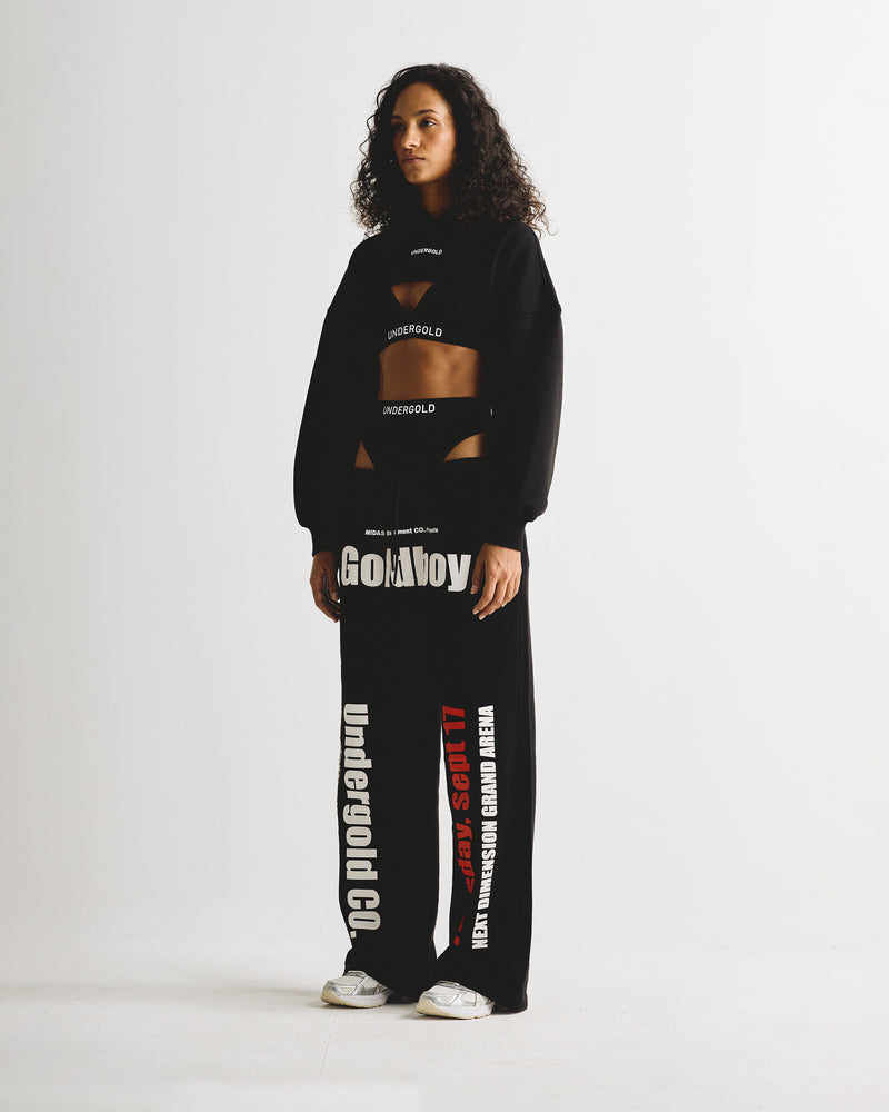 Basics Super Cropped Hoodie Black