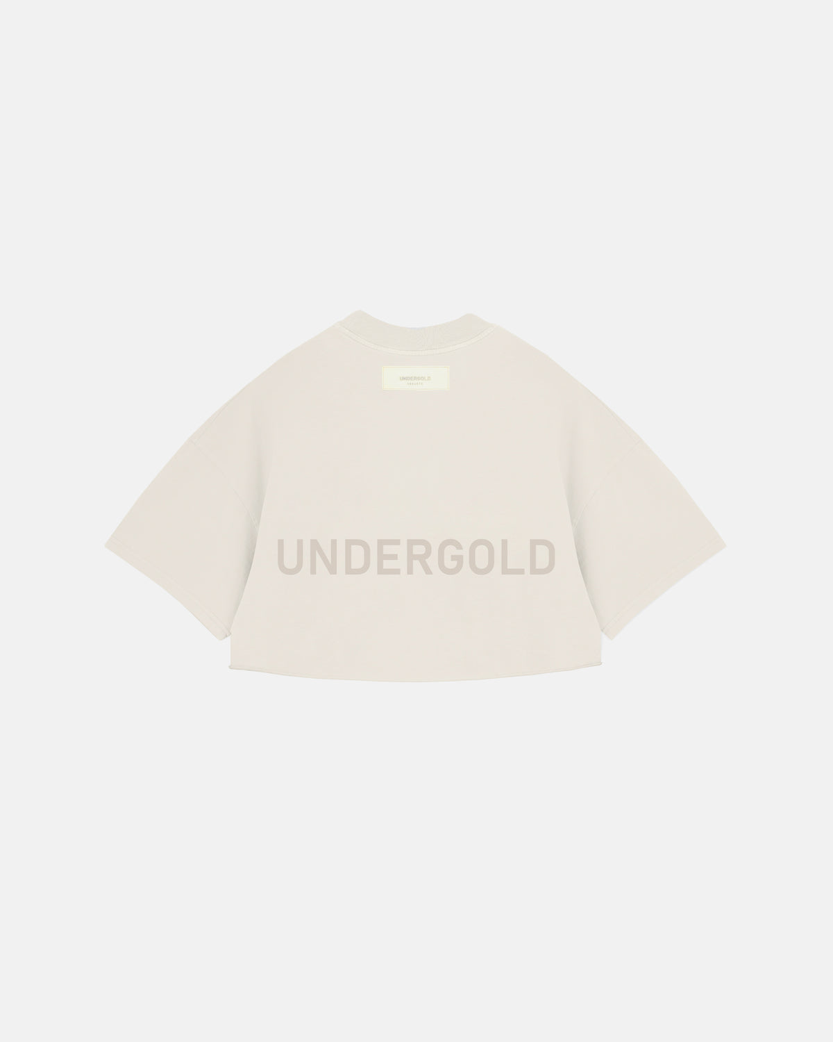 Line Logo Crop Top Cream