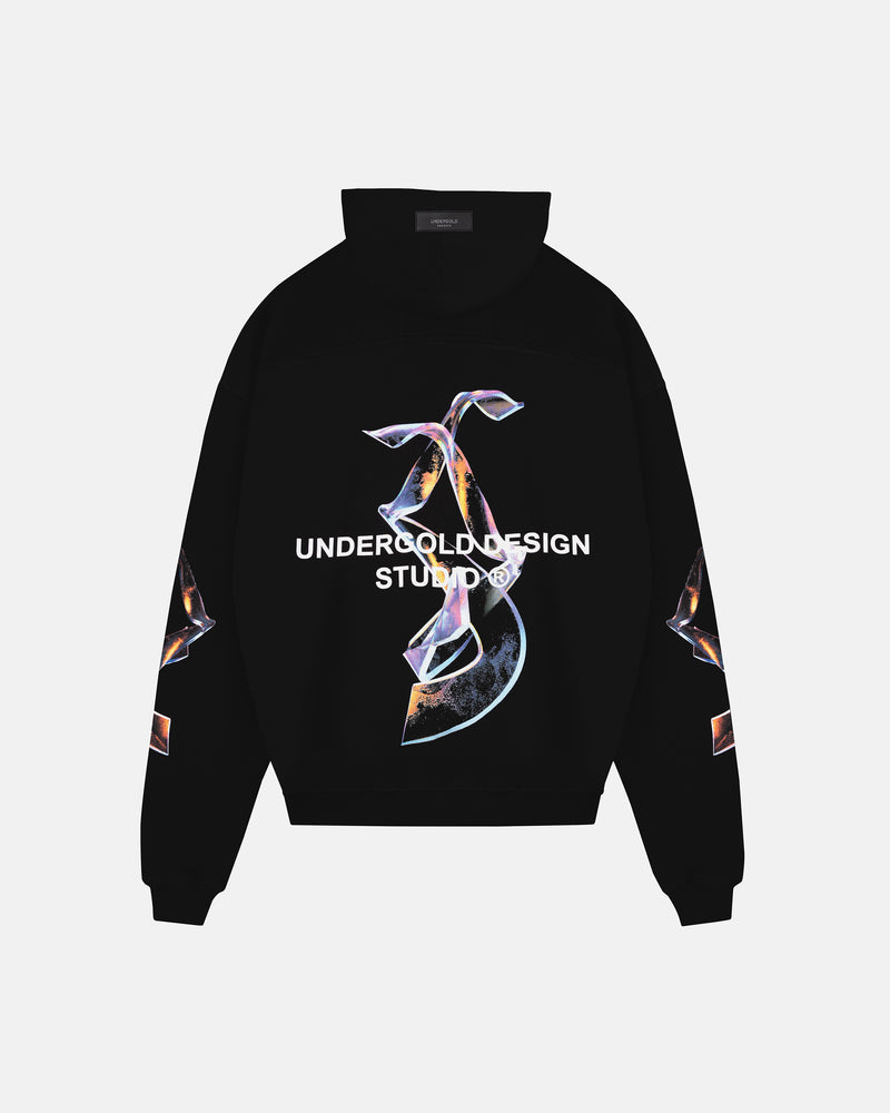 Nova Glass Zip-up Hoodie Black