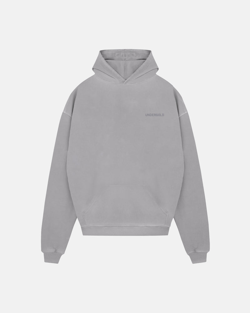 Line Logo Hoodie Washed Gray