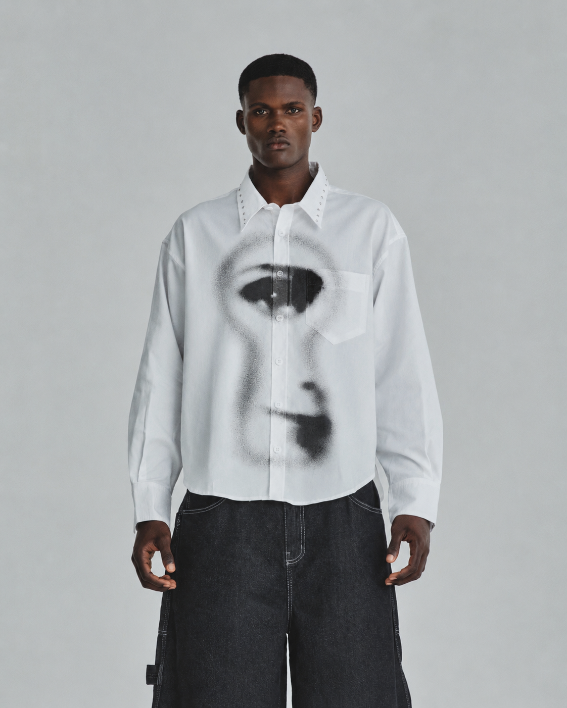 Revelation Stellar Boxy Fit Long Sleeve Shirt Bone