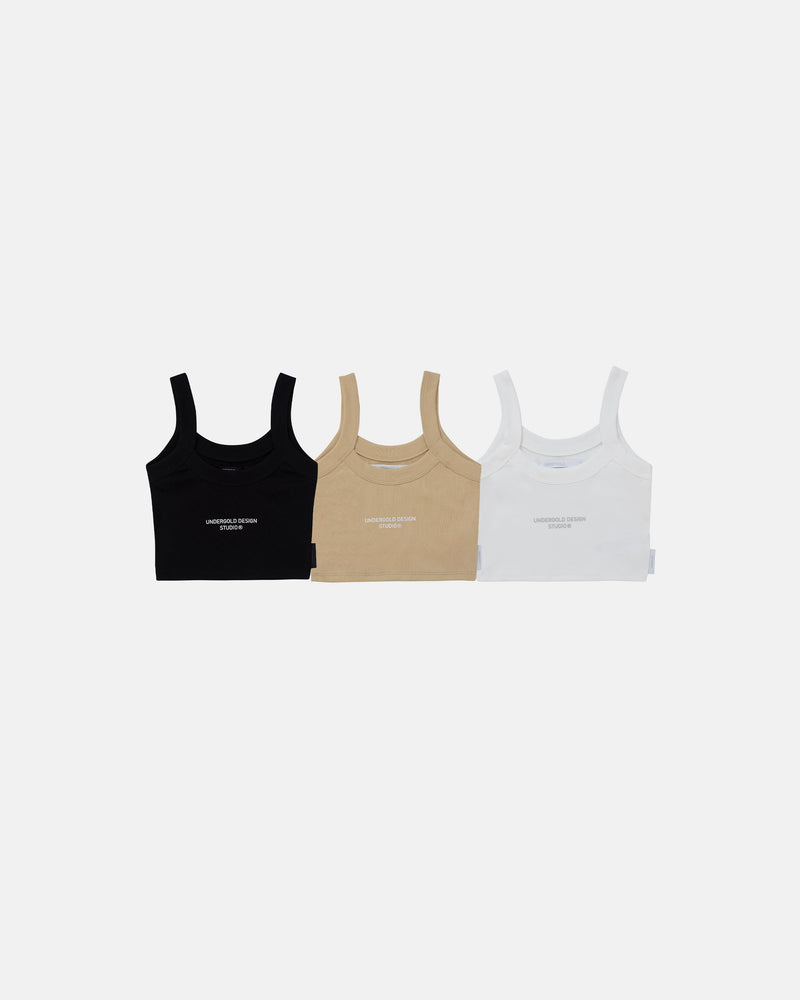 Pack x3 Basics Cropped Tank Top