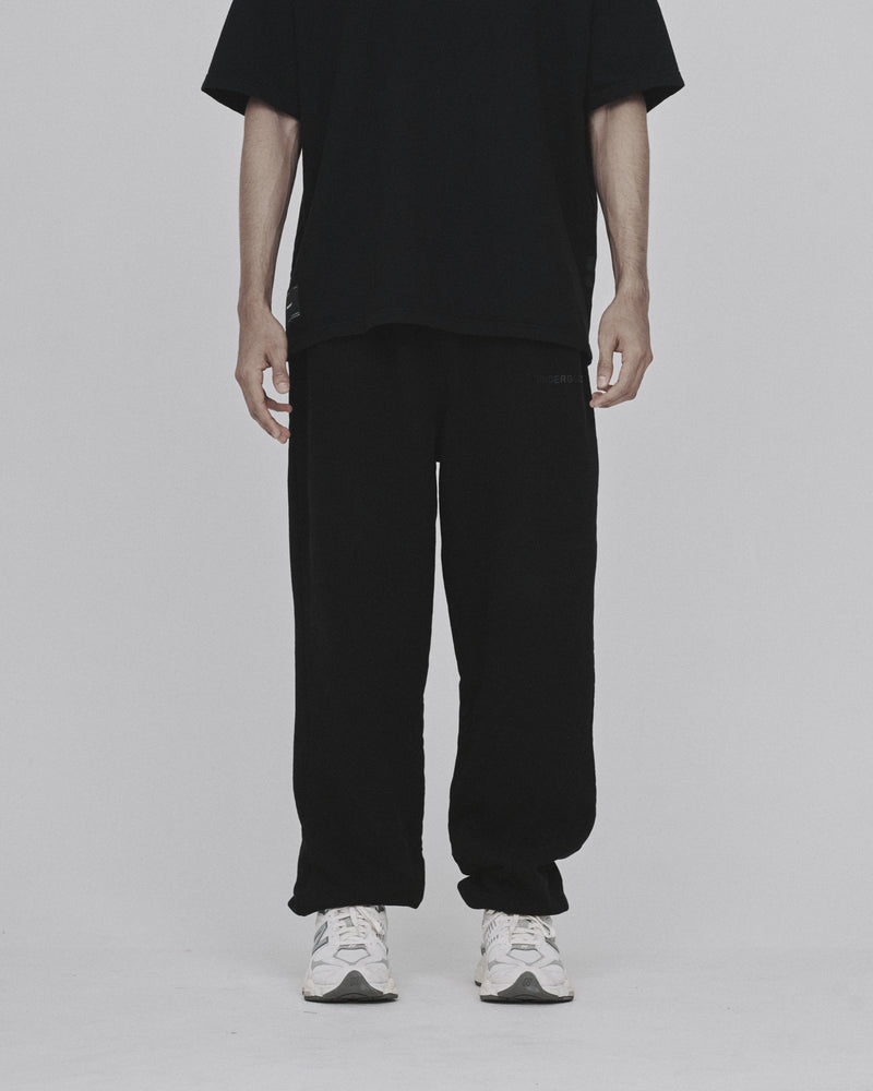 Solid III Shortened Sweatpants Black