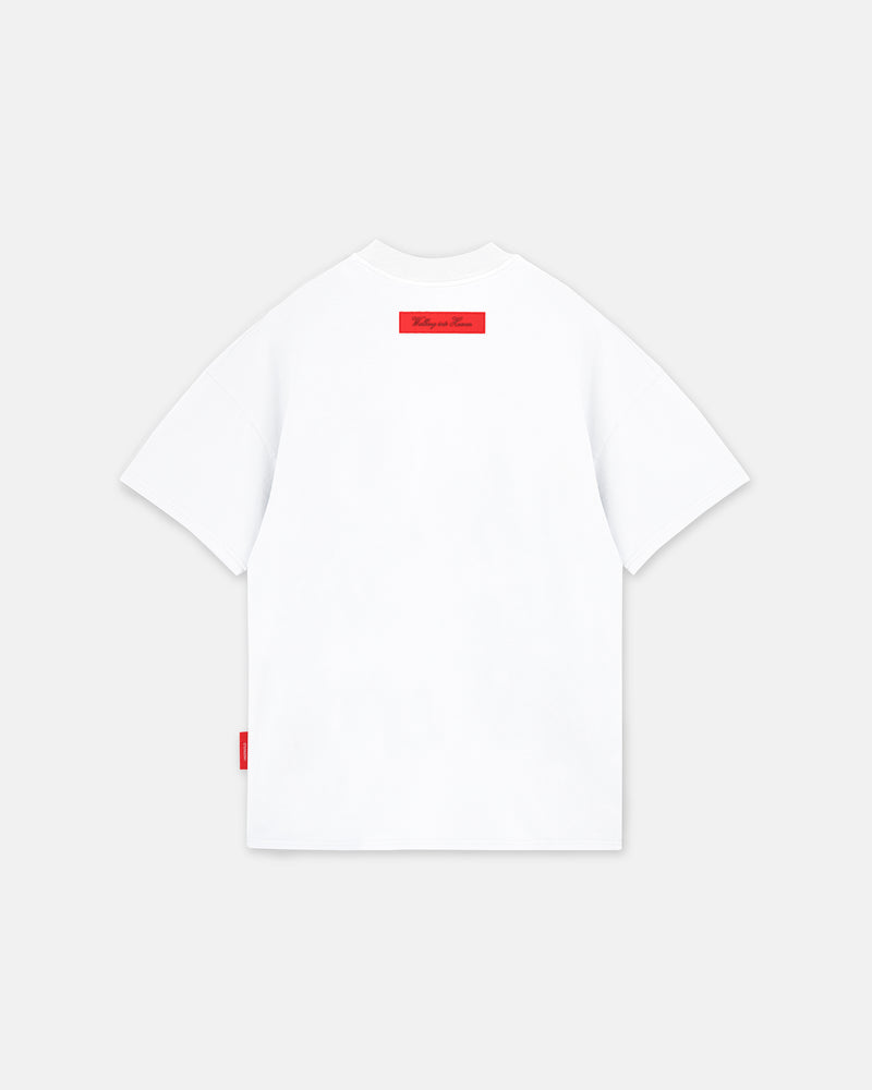 Walking Into Heaven Basic T-shirt White