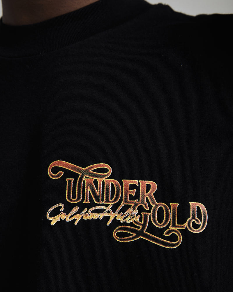 Golden Hills III Vintage Basic T-shirt Black